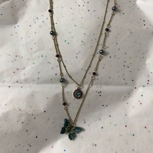 Betsey Johnson Butterfly Necklace